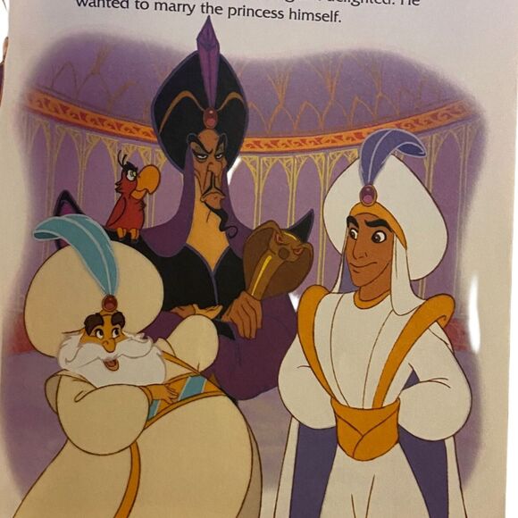 Little Golden Book Disney Aladdin The Magic Carpet Ride 1993 Hardcover Vintage - Picture 7 of 10